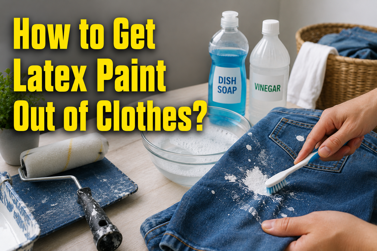 How to Get Latex Paint Out of Clothes?