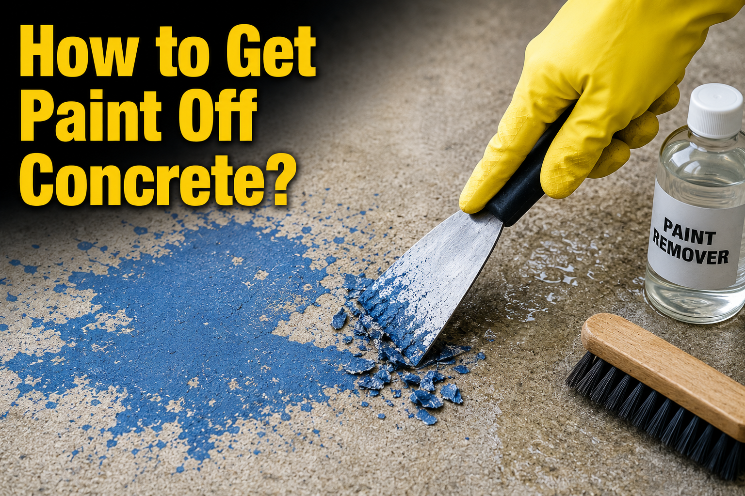 How to Get Paint Off Concrete
