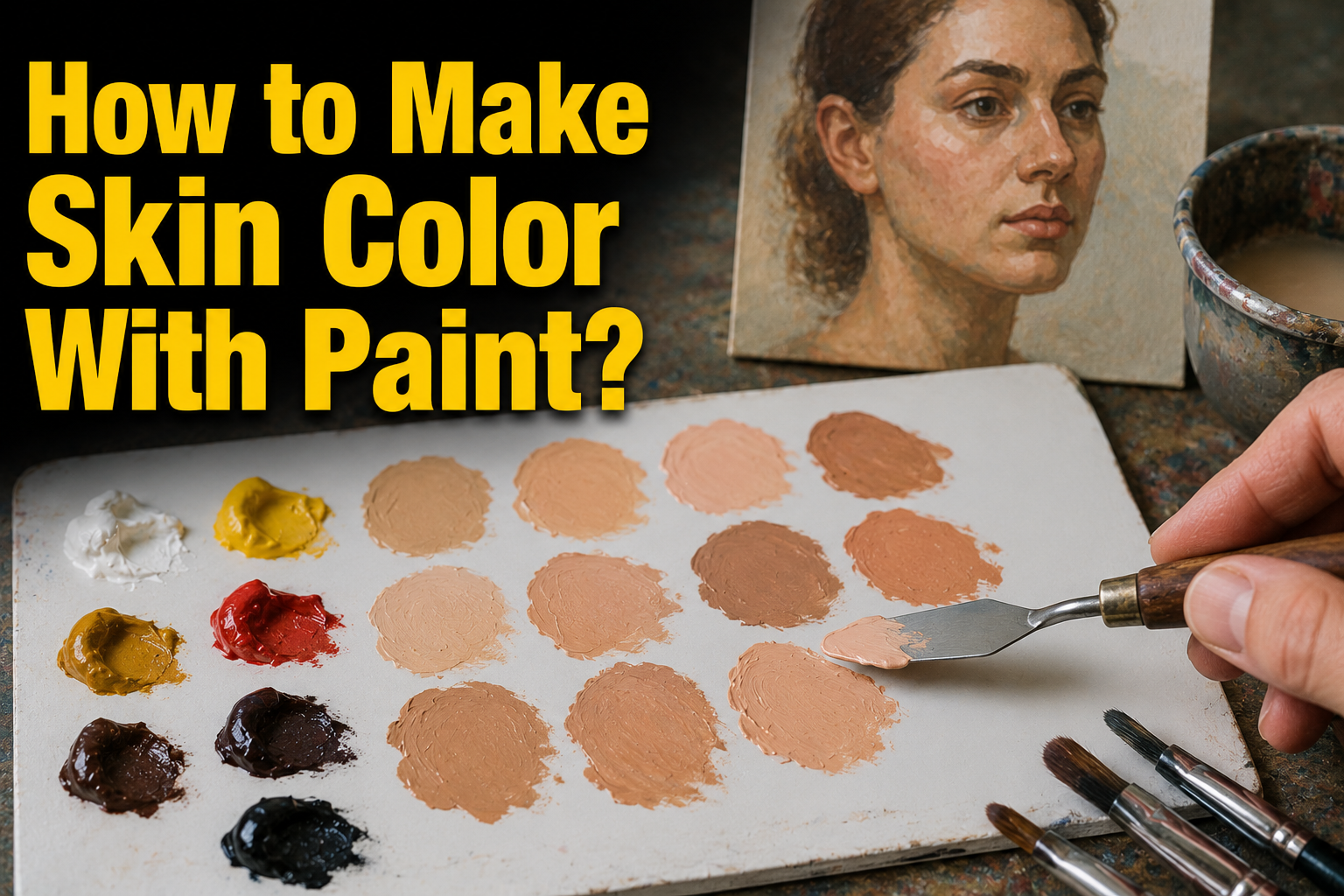 How to Make Skin Color With Paint