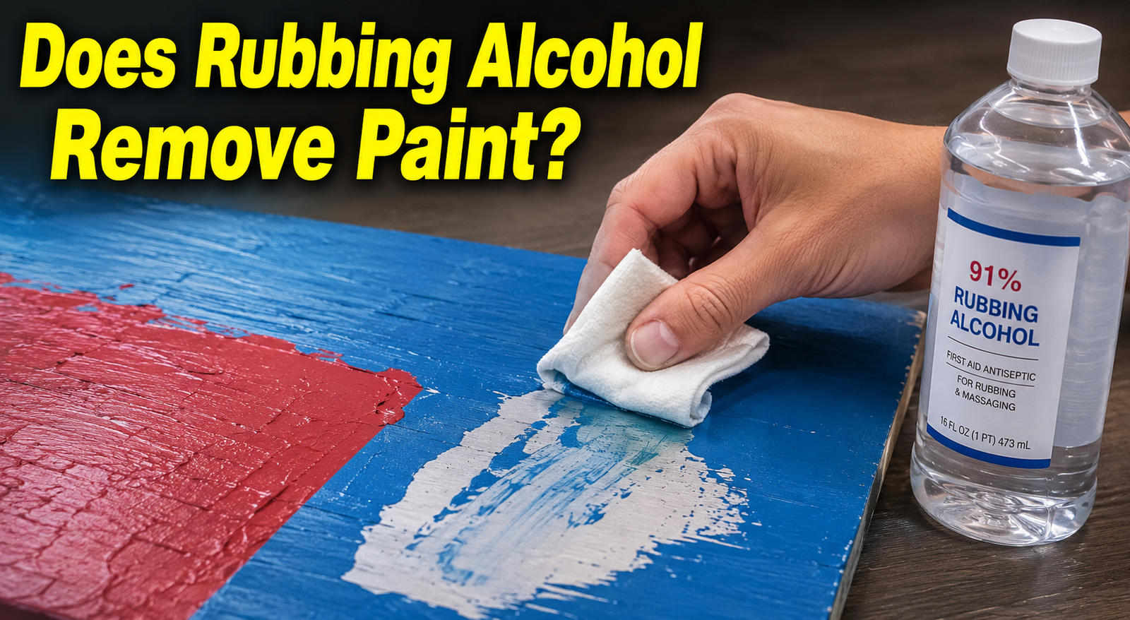 Does Rubbing Alcohol Remove Paint?