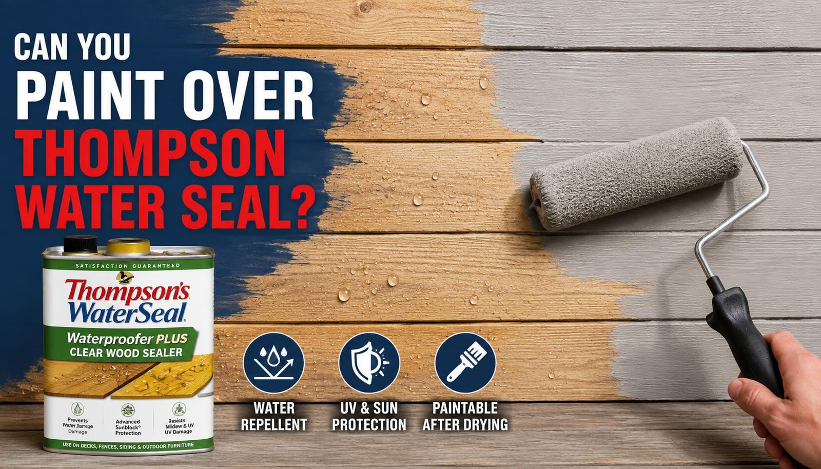 Can You Paint Over Thompson's Water Seal?