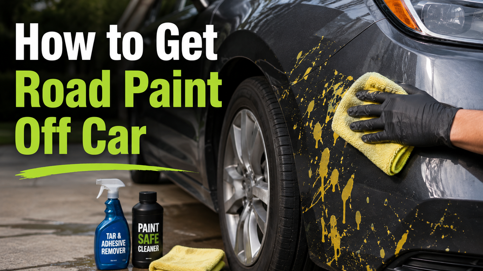 How to Get Road Paint Off Car