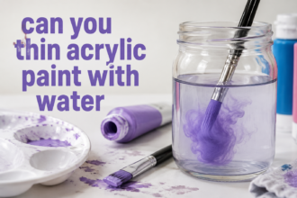 Can You Thin Acrylic Paint With Water?