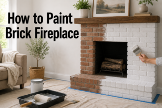 How to Paint a Brick Fireplace