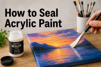 how to seal acrylic paint​