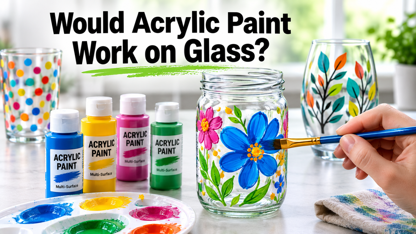 Would Acrylic Paint Work on Glass?