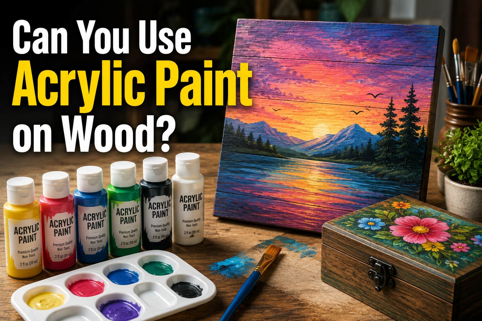 Can You Use Acrylic Paint on Wood?