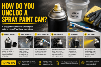 How to Unclog a Spray Paint Can