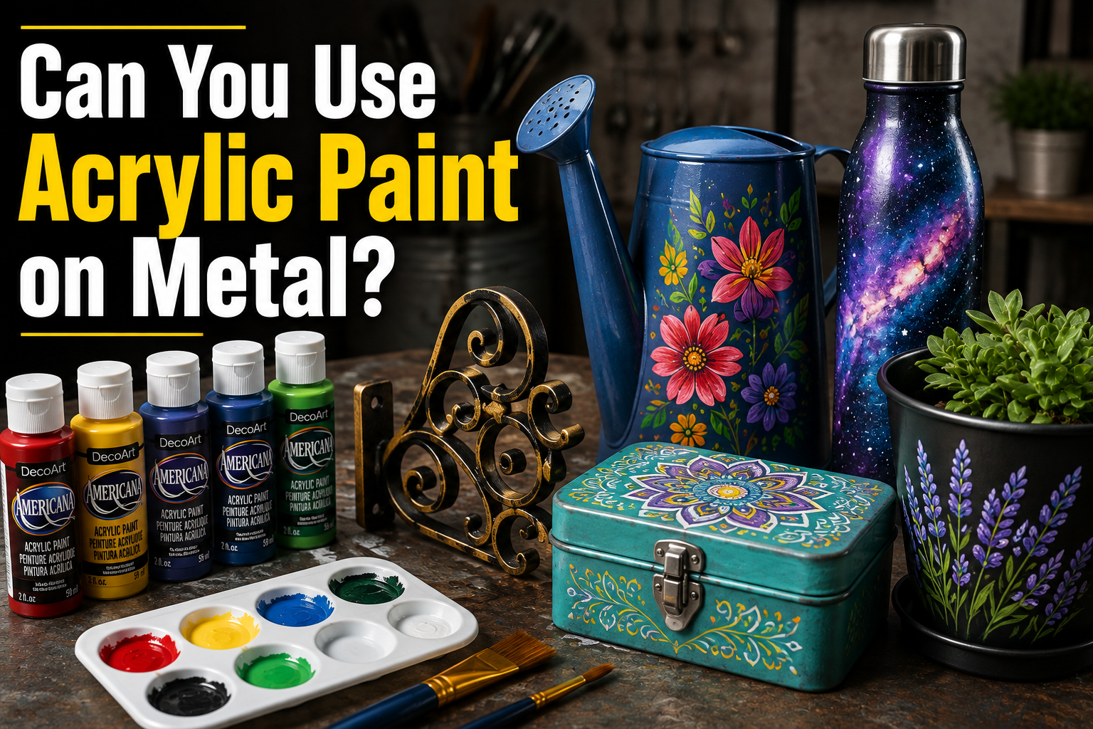 Can You Use Acrylic Paint on Metal?