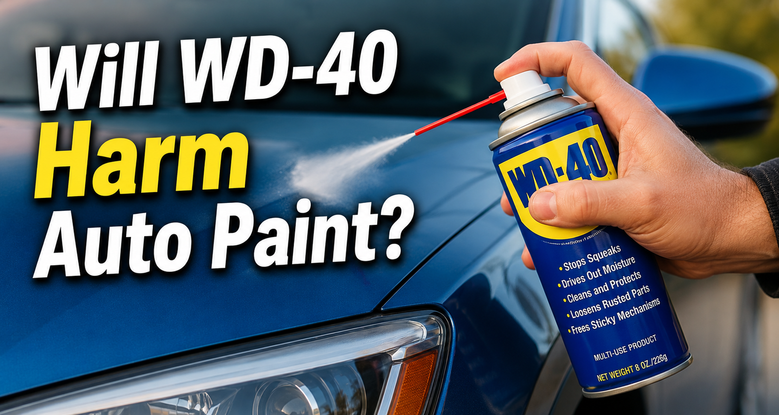 Will WD-40 Harm Auto Paint?