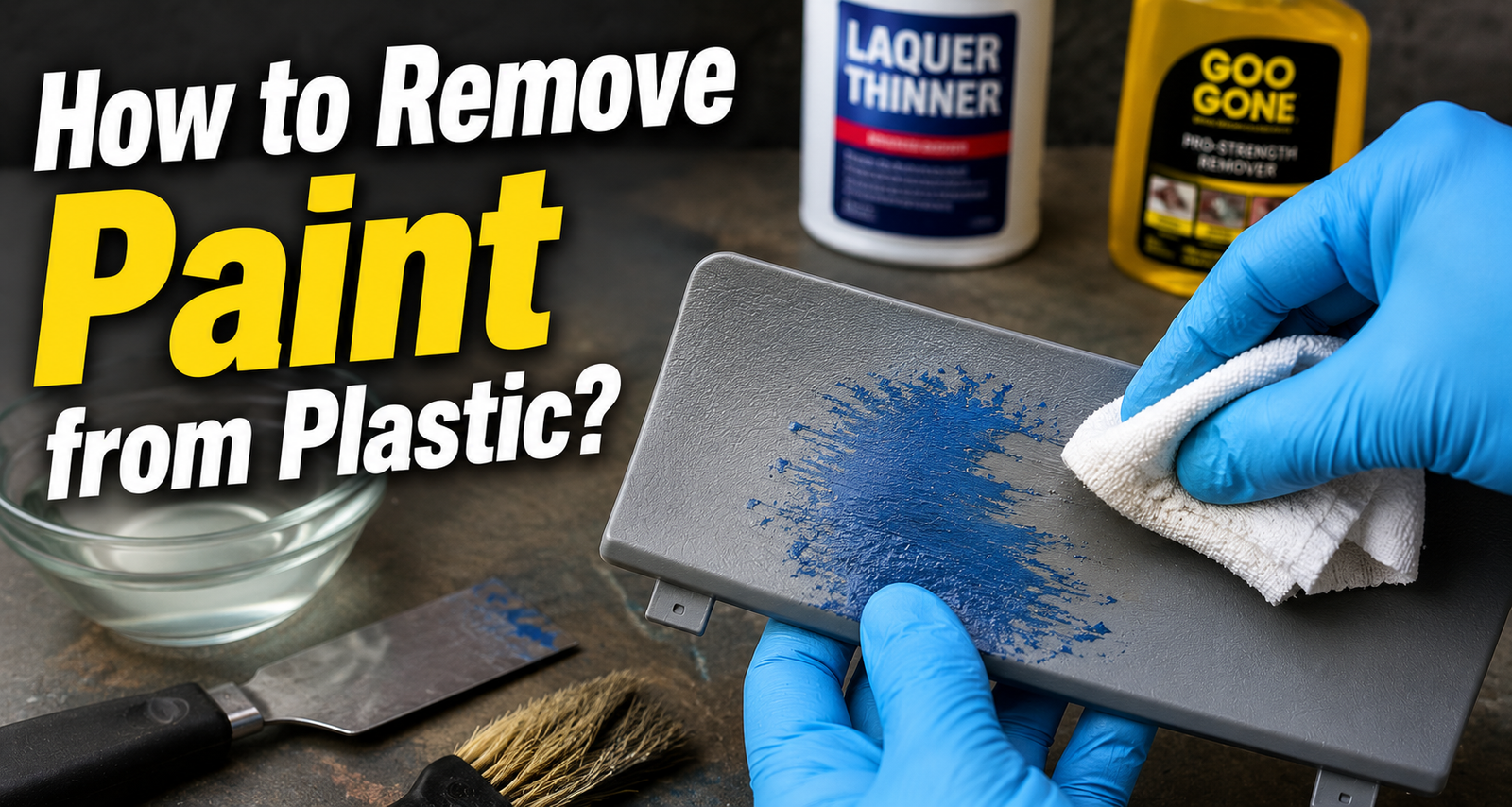 How to Remove Paint from Plastic