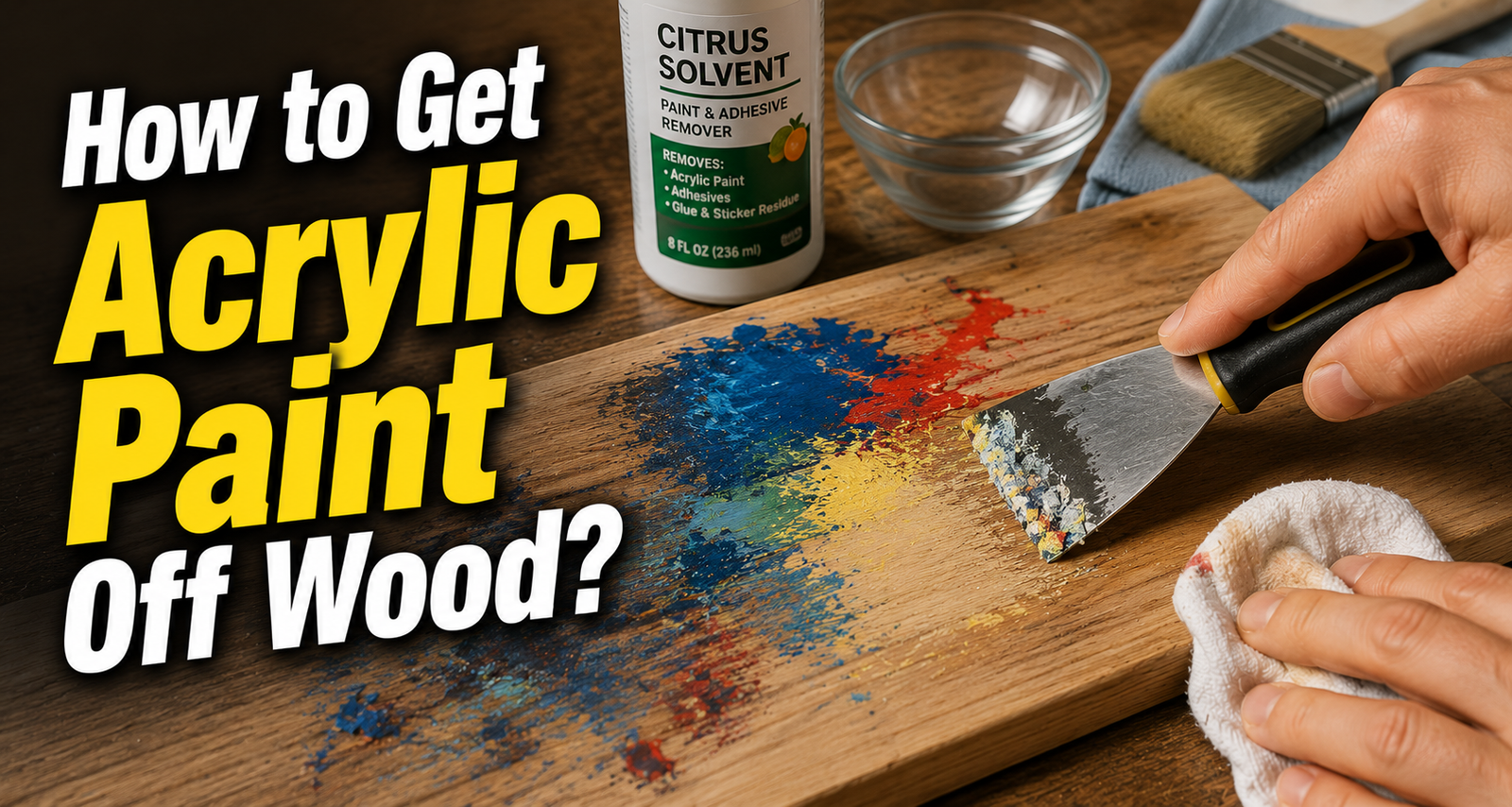 How to Get Acrylic Paint Off Wood