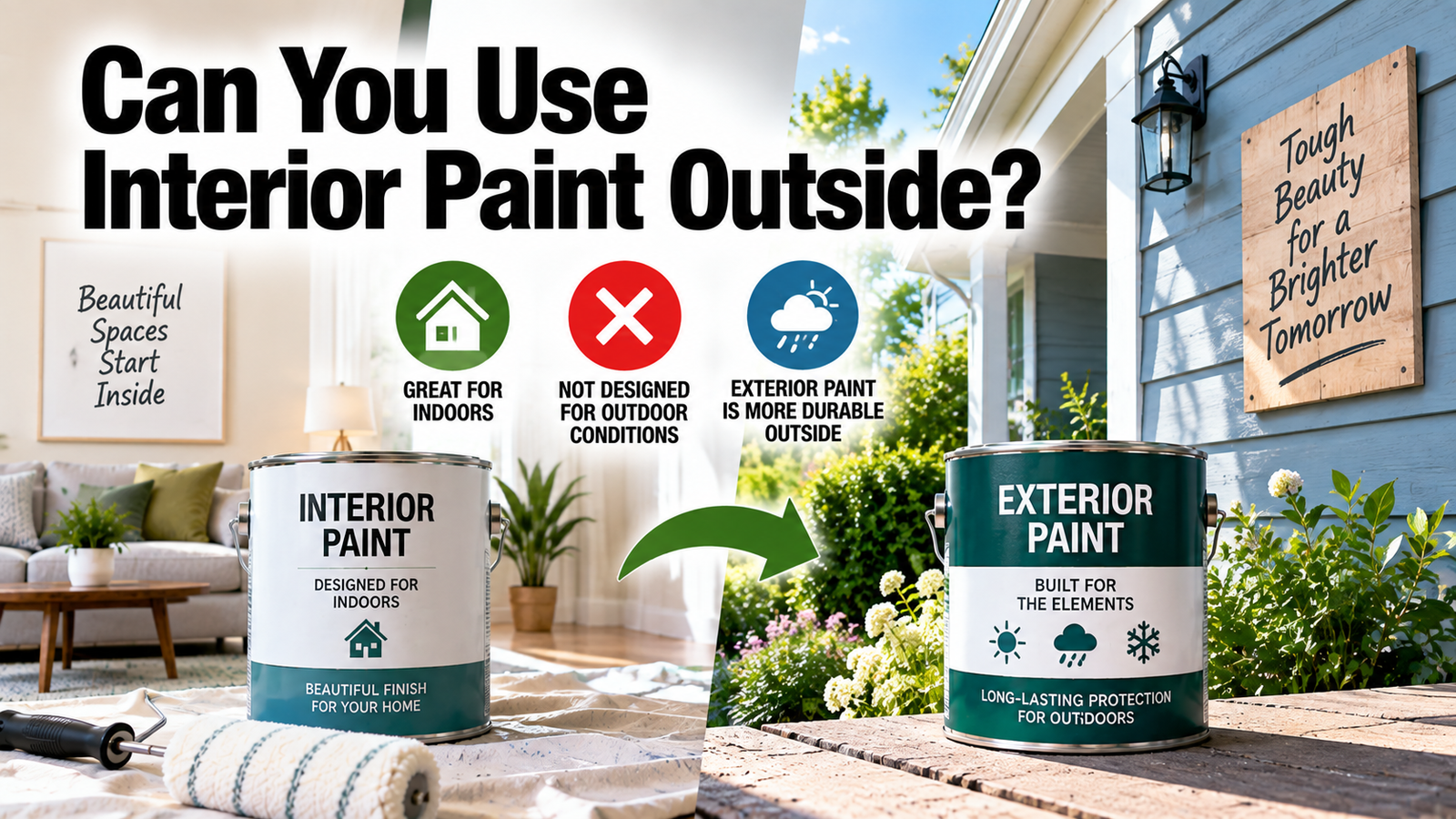 Can You Use Interior Paint Outside