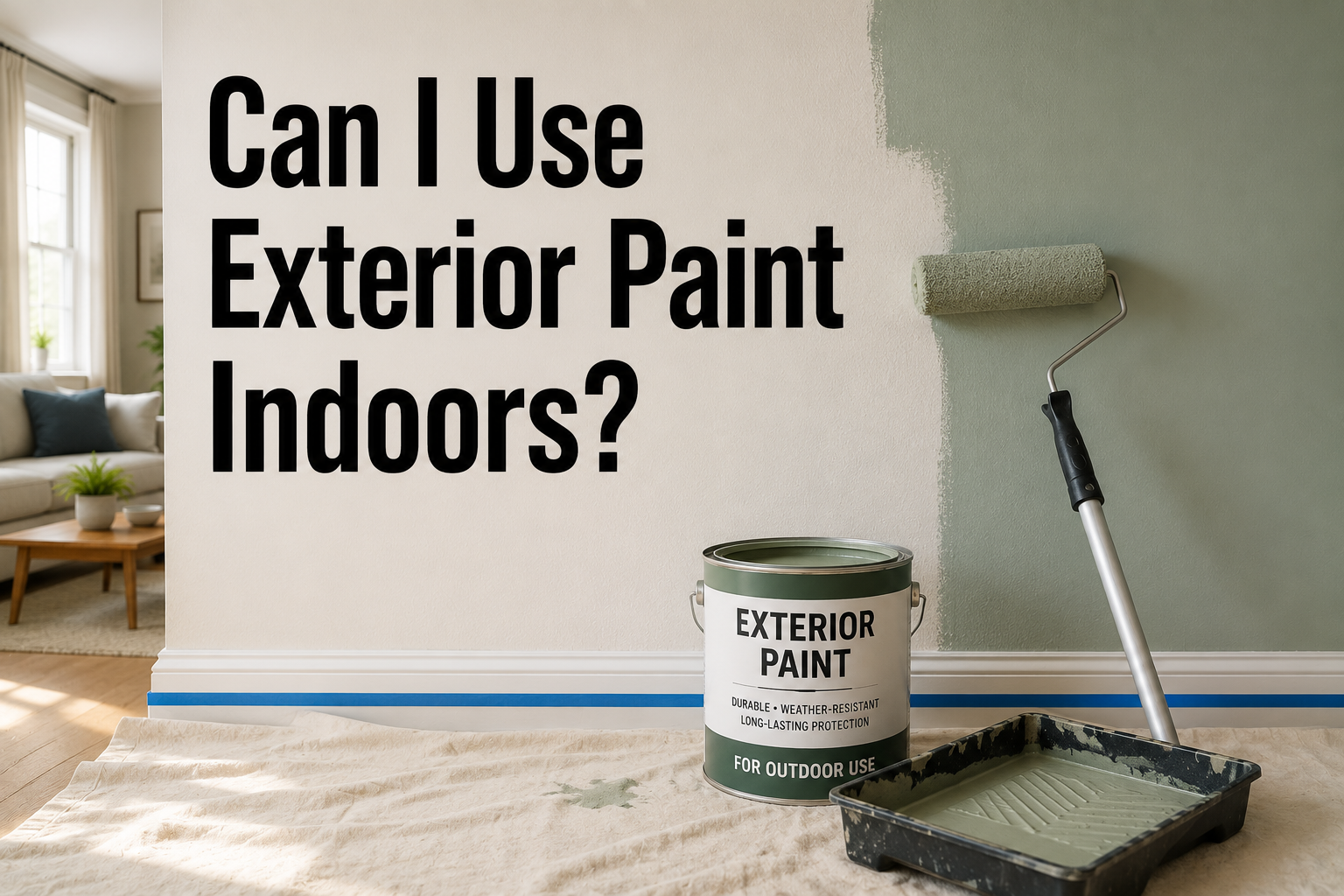 Can I Use Exterior Paint Indoors?