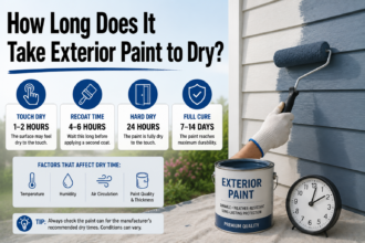 How Long Does Exterior Paint Take to Dry?