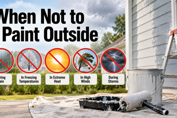 When Not to Paint Outside