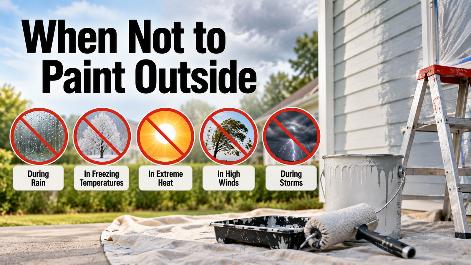 When Not to Paint Outside