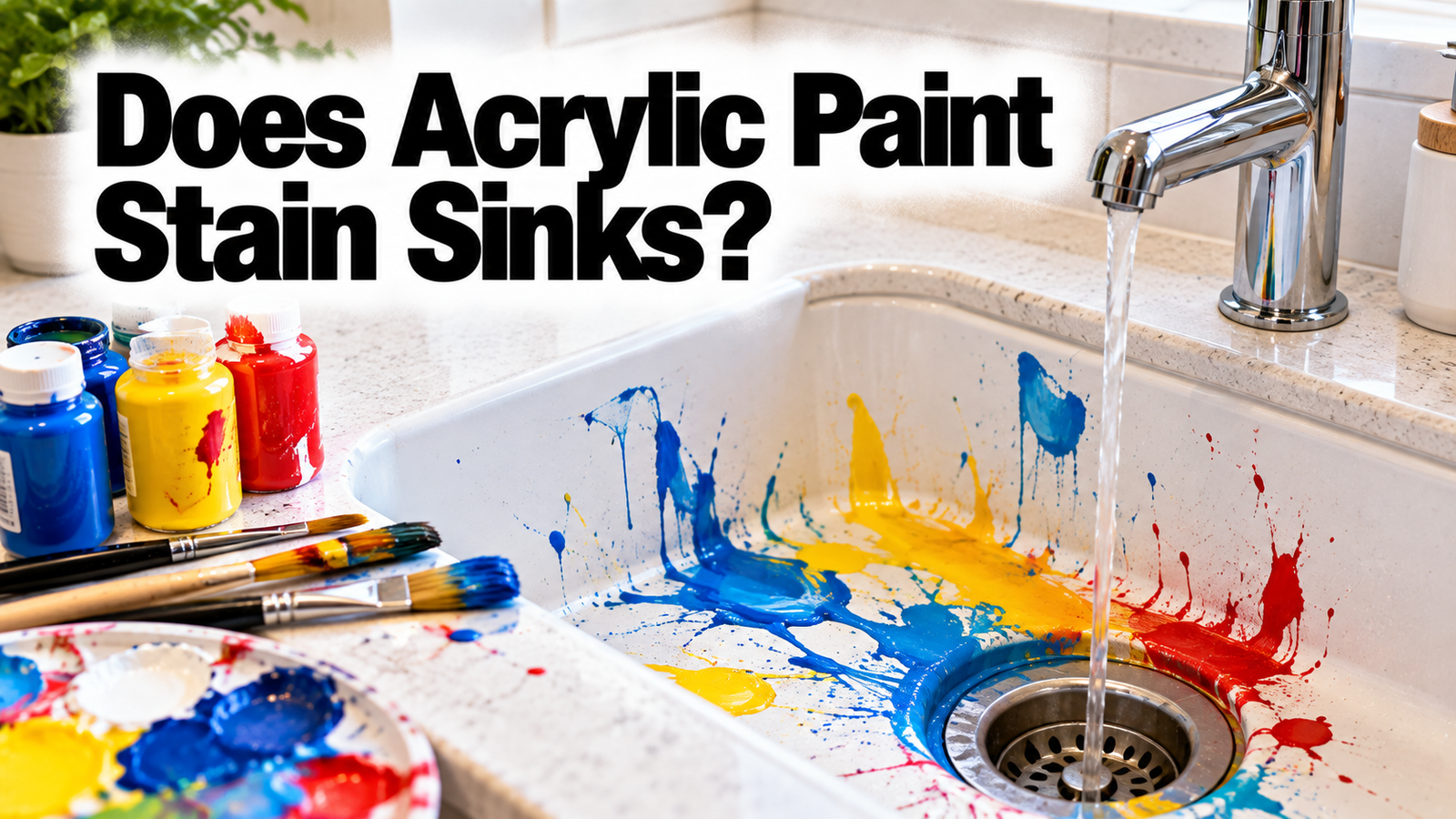 Does Acrylic Paint Stain Sinks?