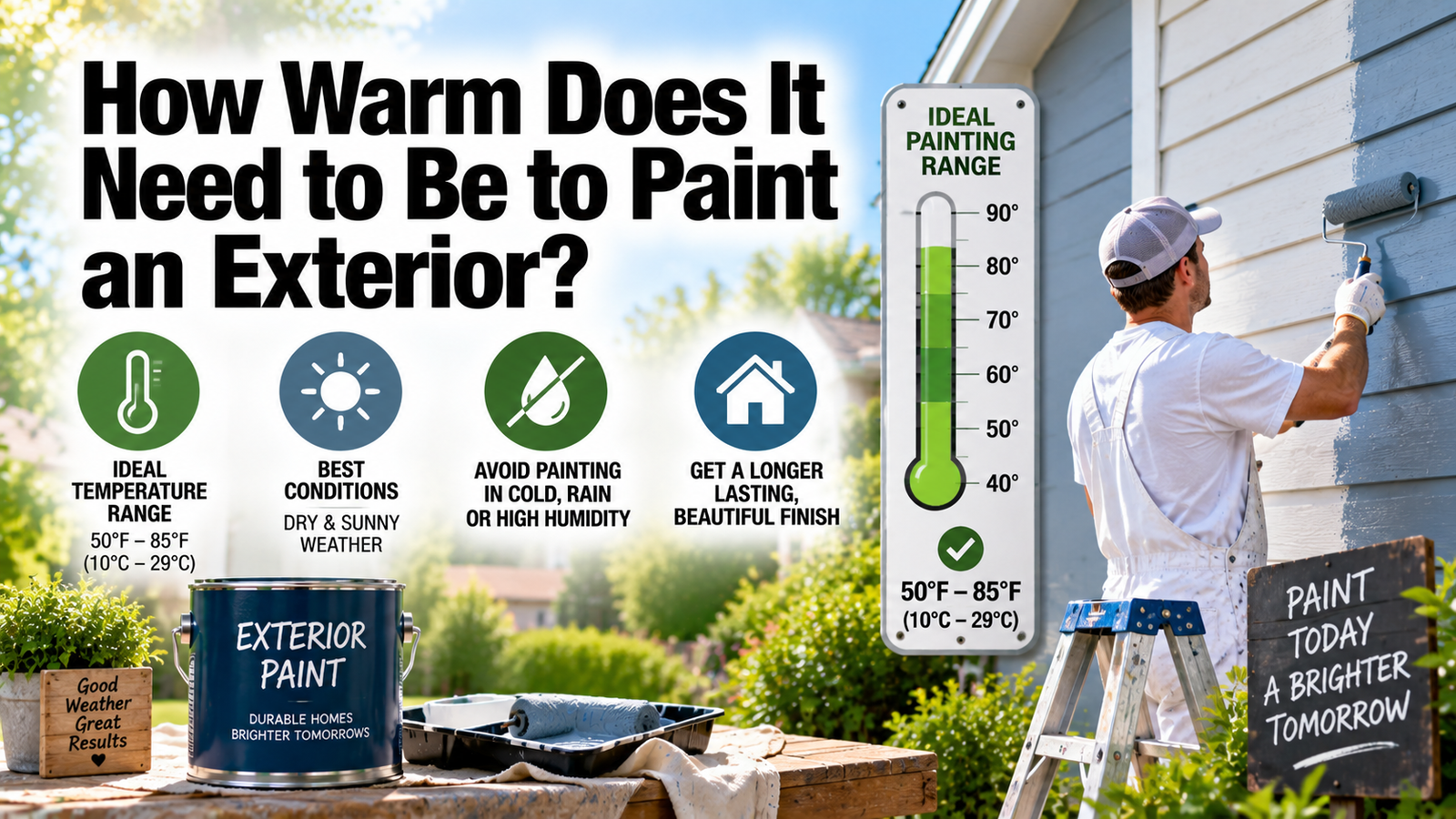 How Warm Does It Need to Be to Paint an Exterior?