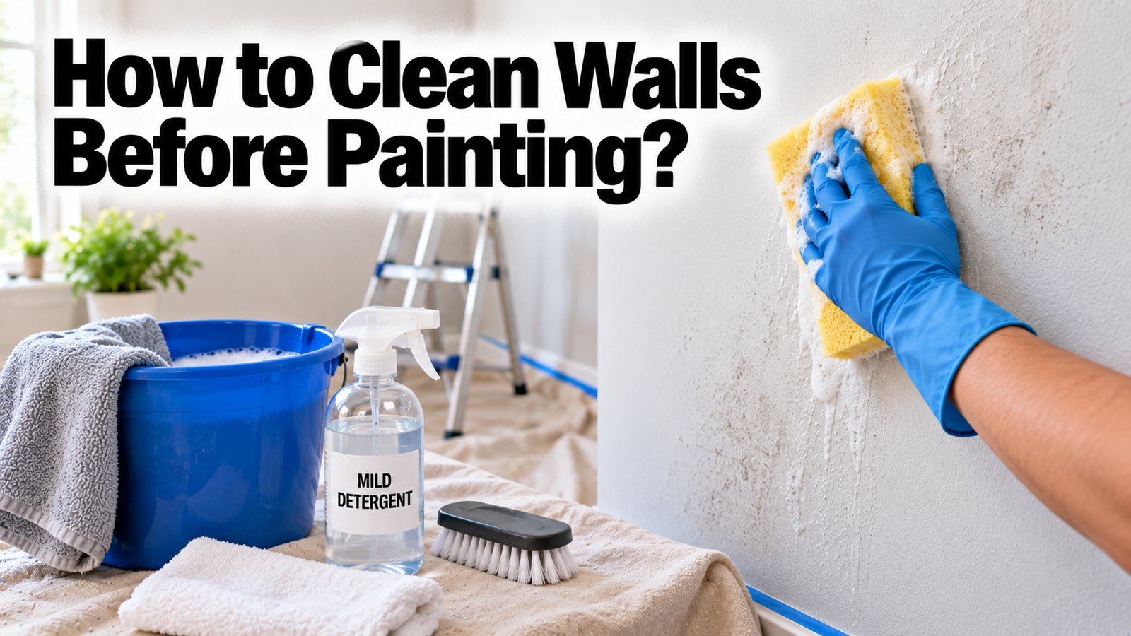 How to Clean Walls Before Painting