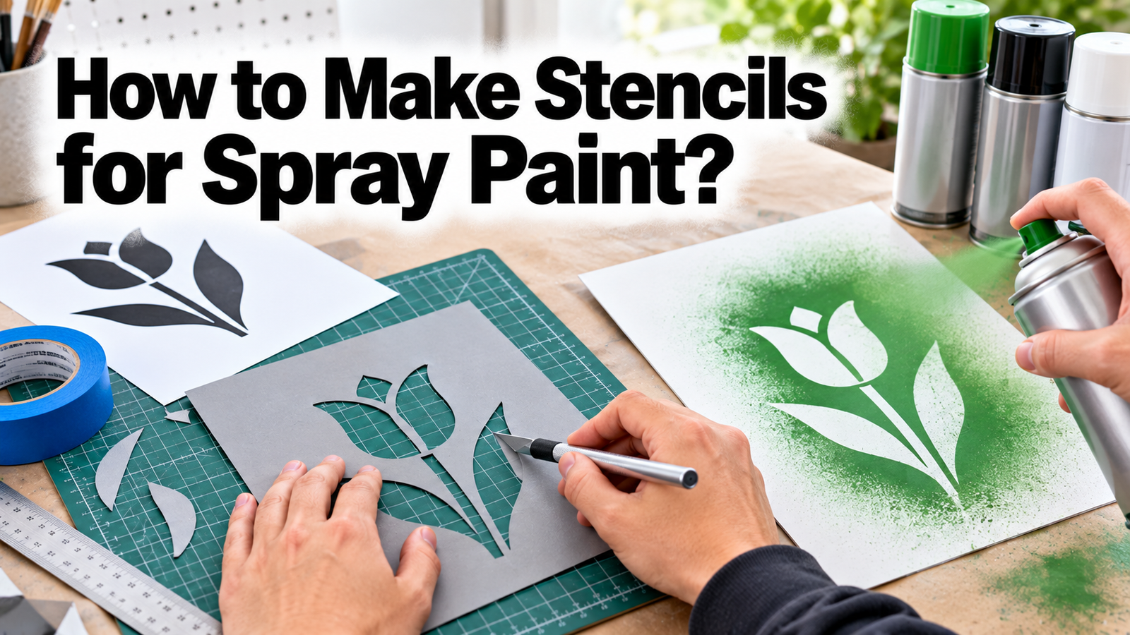 How to Make Stencils for Spray Paint