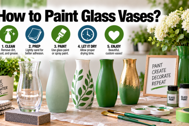 How to Paint Glass Vases