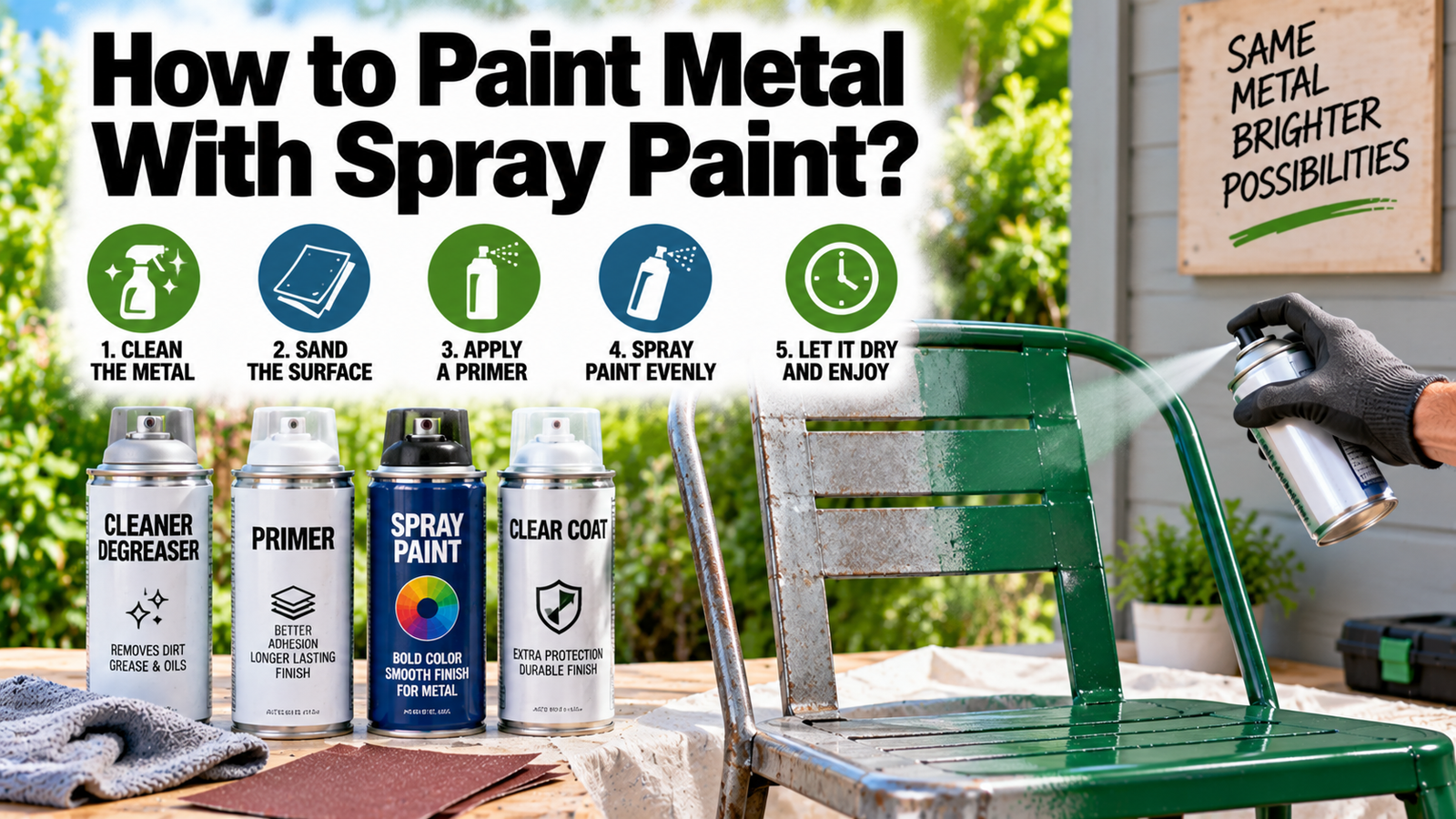 How to Paint Metal With Spray Paint