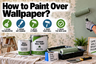 How to Paint Over Wallpaper?