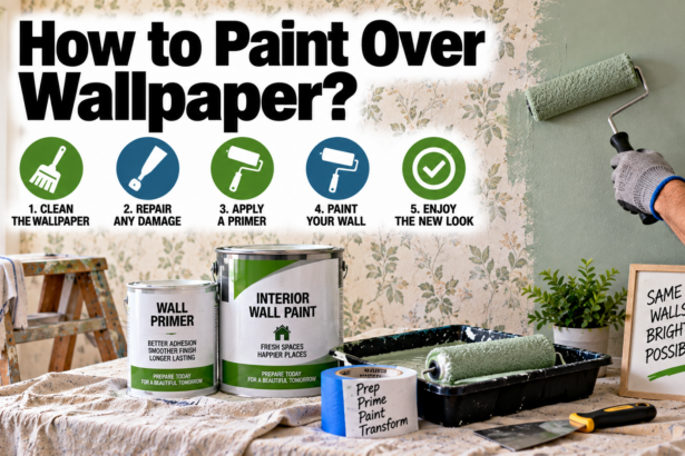 How to Paint Over Wallpaper?