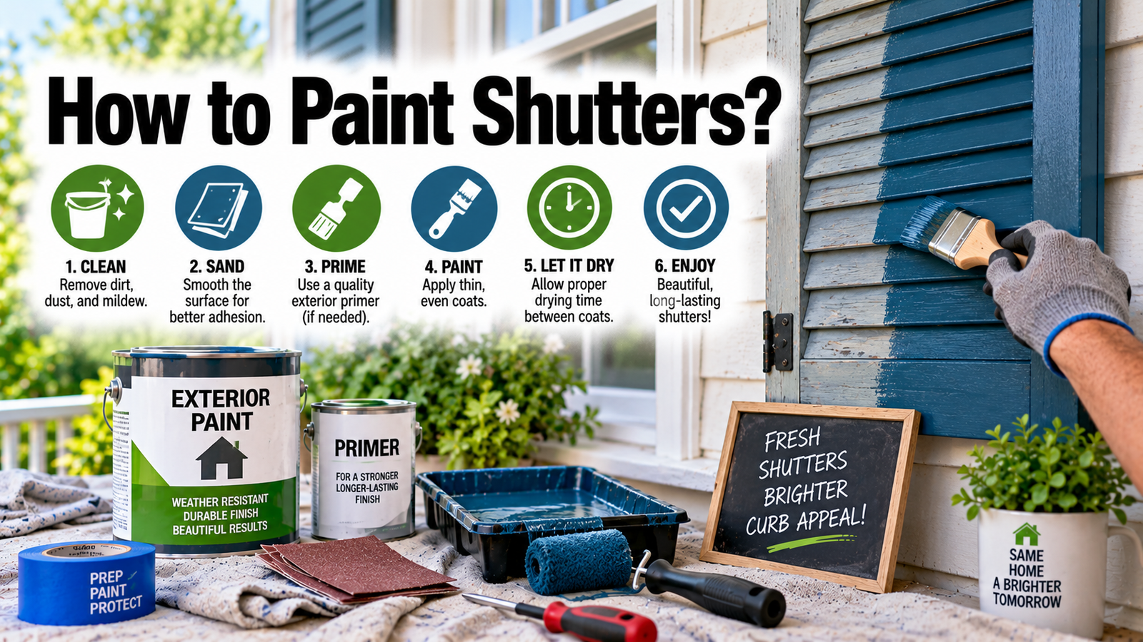 How to Paint Shutters
