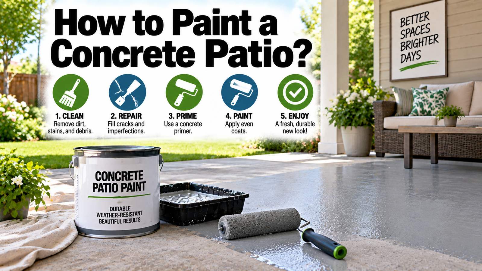 How to Paint a Concrete Patio