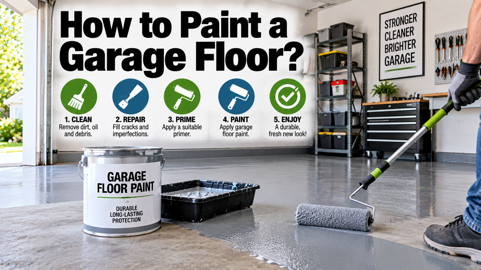 How to Paint a Garage Floor?