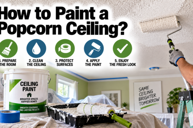 How to Paint a Popcorn Ceiling