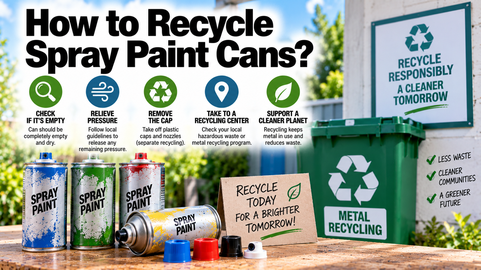 How to Recycle Spray Paint Cans?