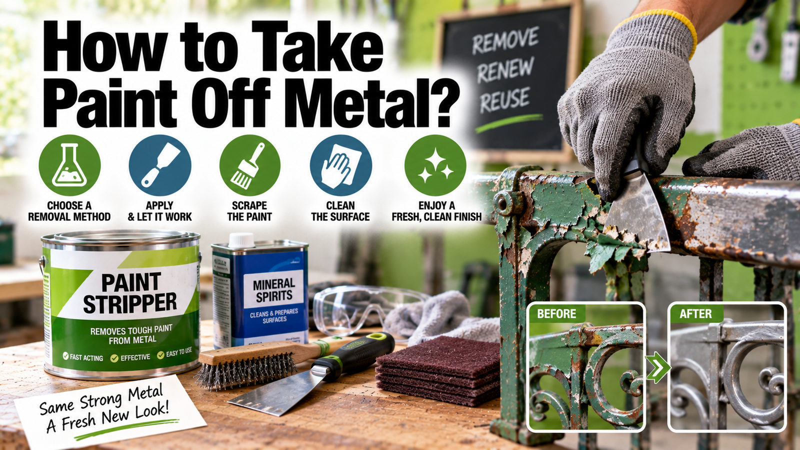 How to Take Paint Off Metal