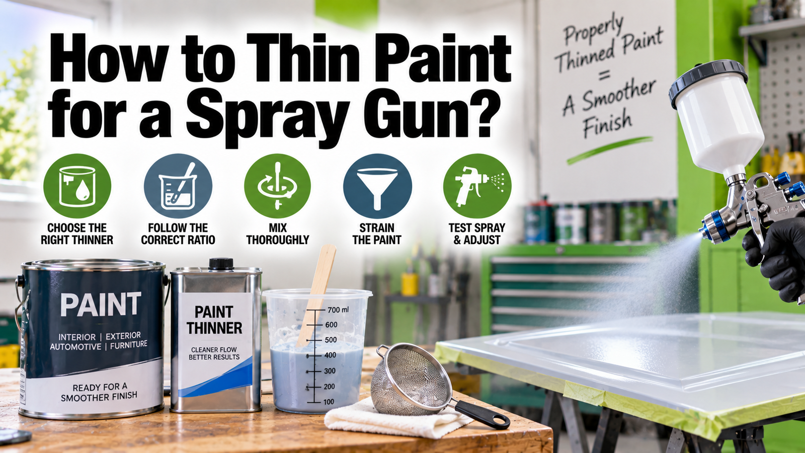 How to Thin Paint for a Spray Gun