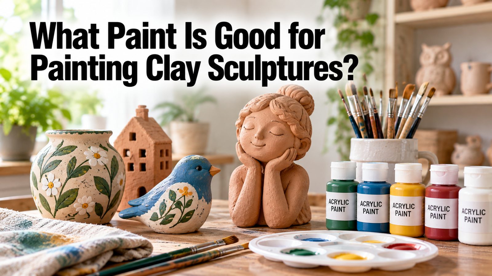 What Paint Is Good for Painting Clay Sculptures?