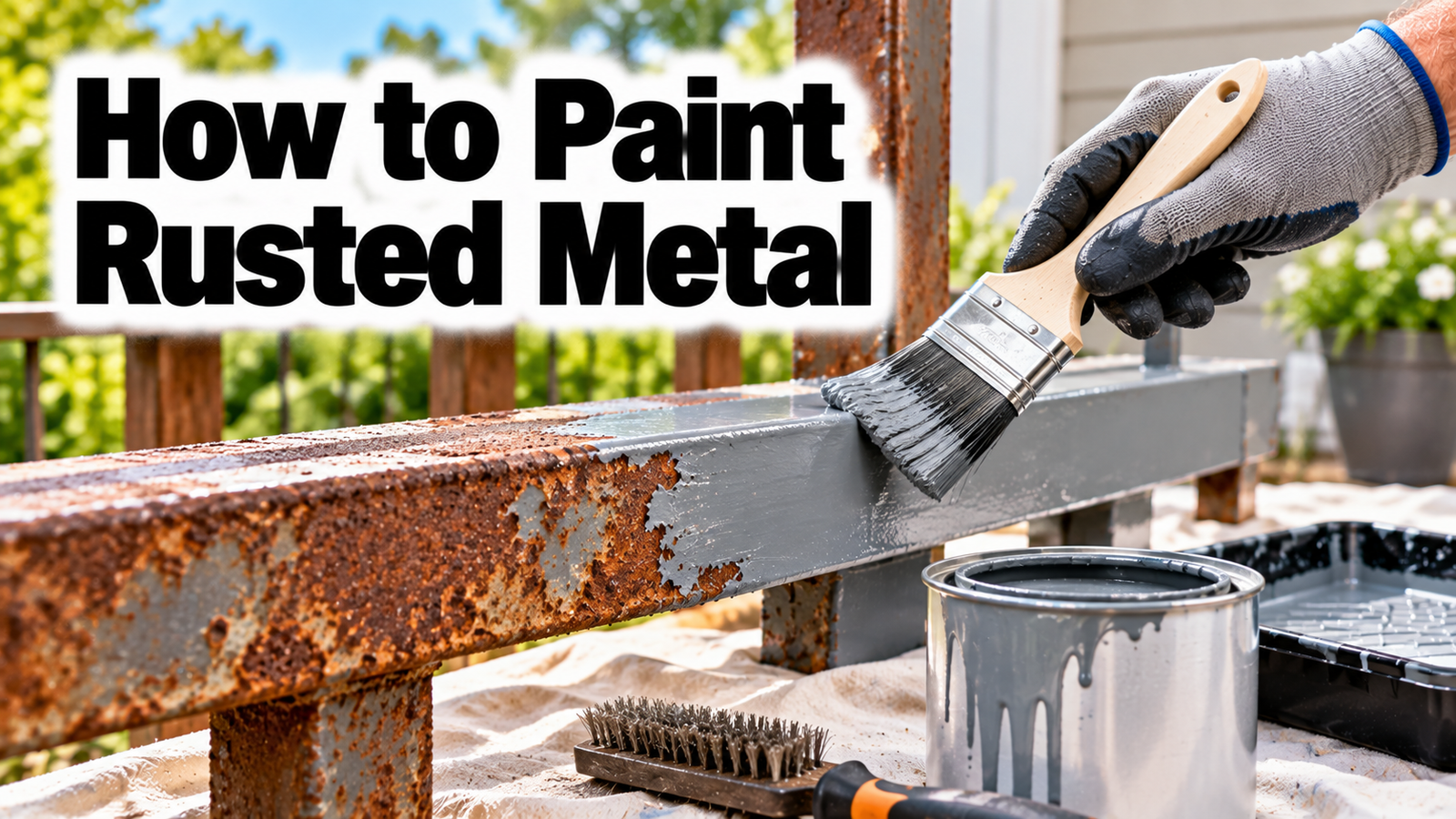 How to Paint Rusted Metal