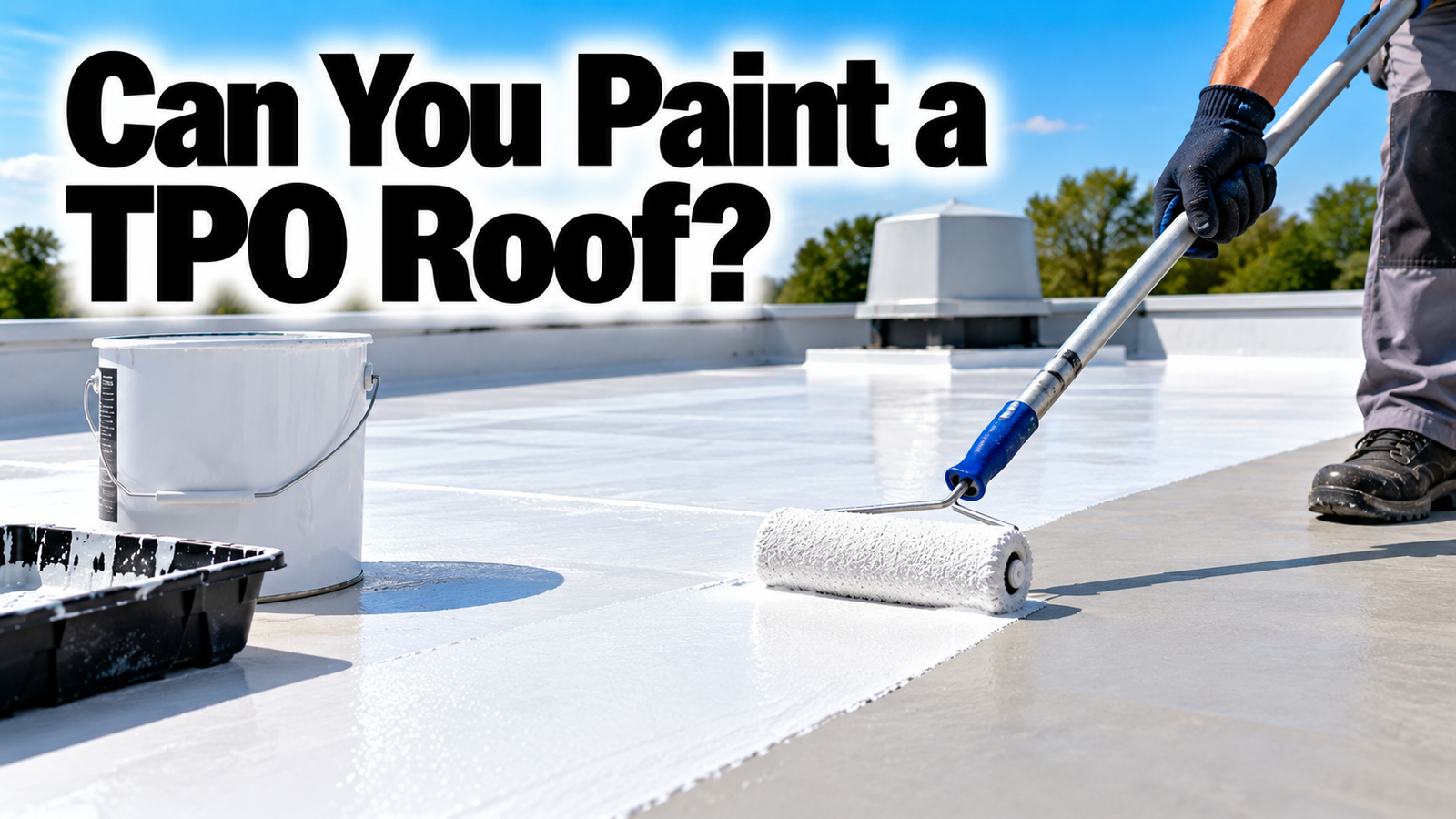Can You Paint a TPO Roof?